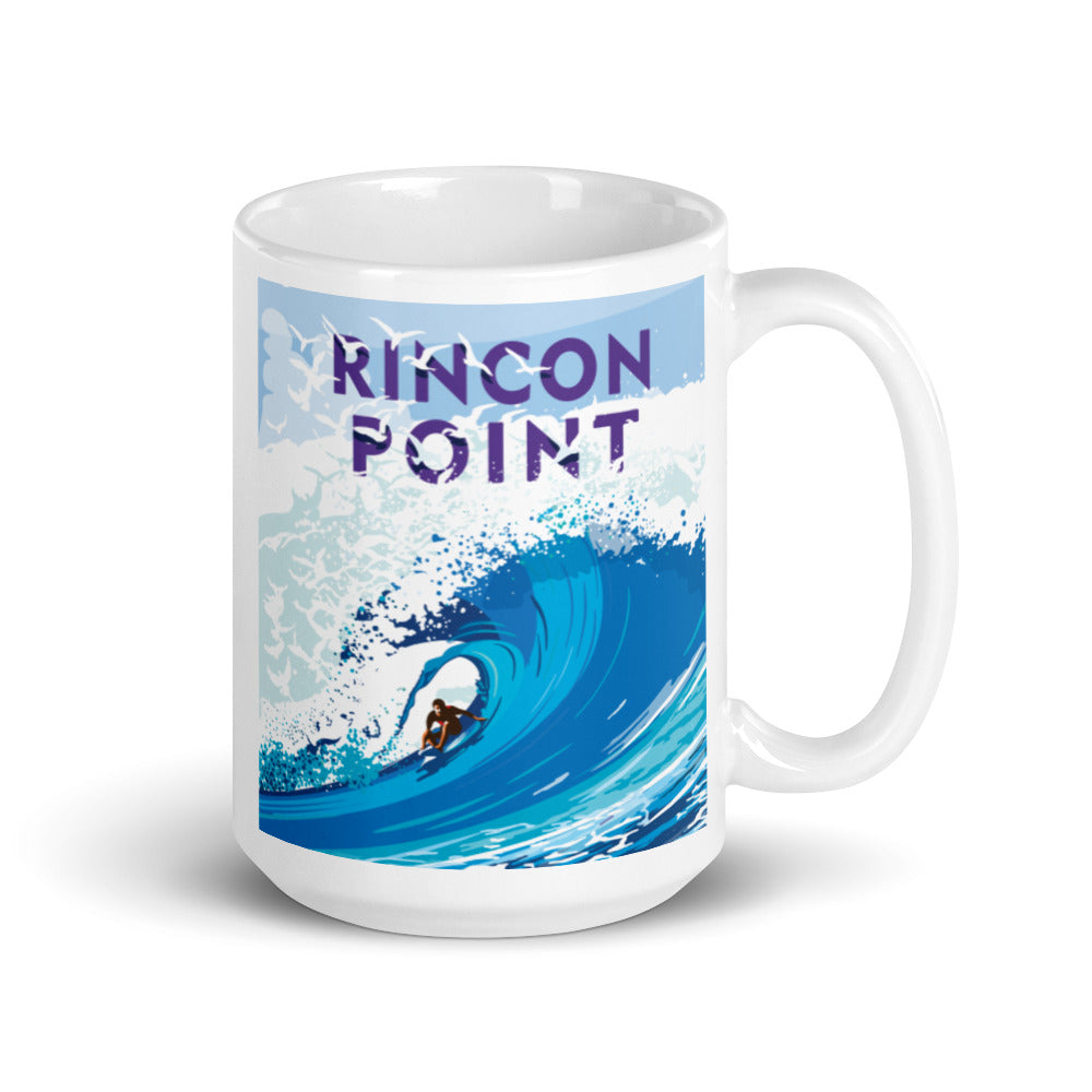 Landmark CA | Rincon Point White Ceramic Mug