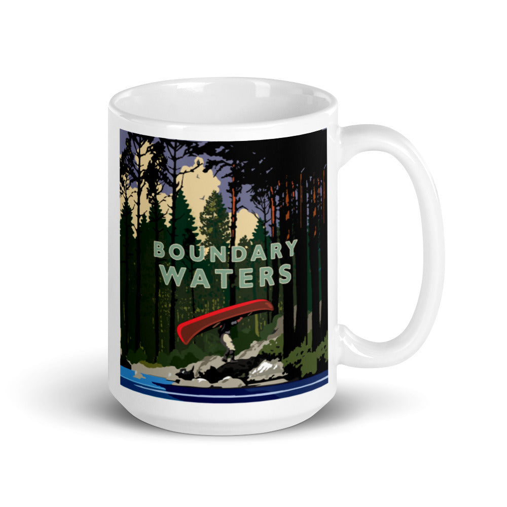 Landmark MN | Boundary Waters Portage White Ceramic Mug