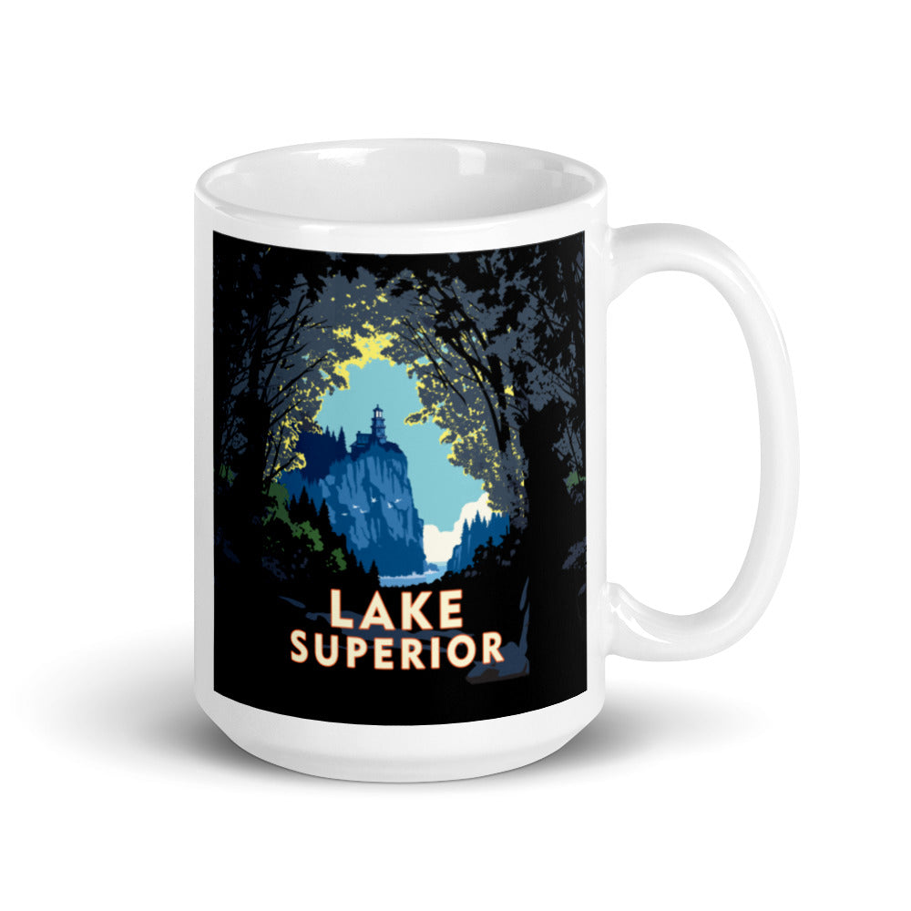 Landmark MN | Lake Superior Woods White Ceramic Mug