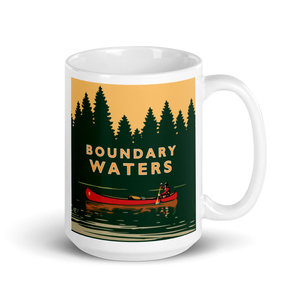 Landmark MN | Boundary Waters White Ceramic Mug